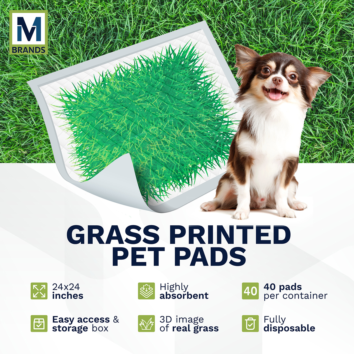 Big Dawgs - M Brands - Grass Pee Pads - Block